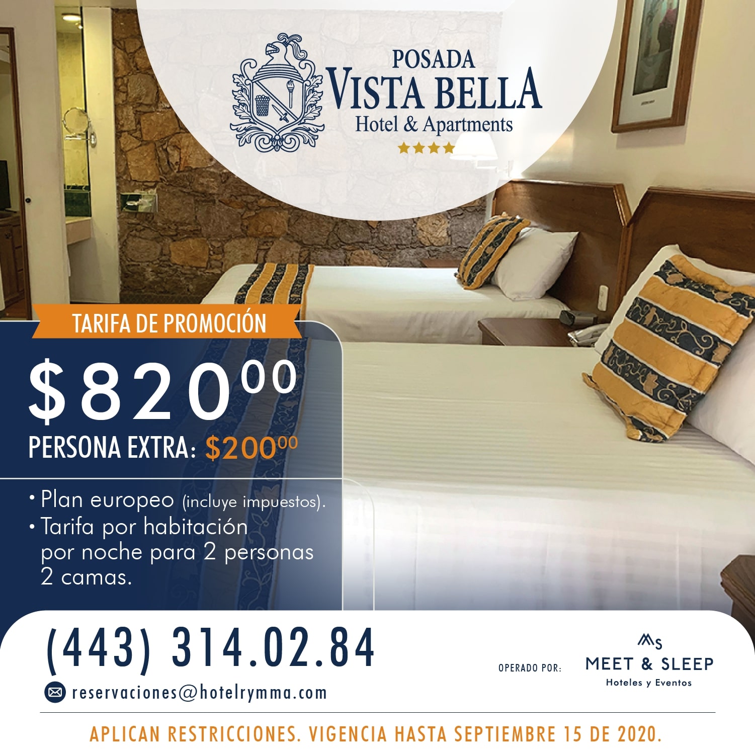 promociones hotel vista bella morelia